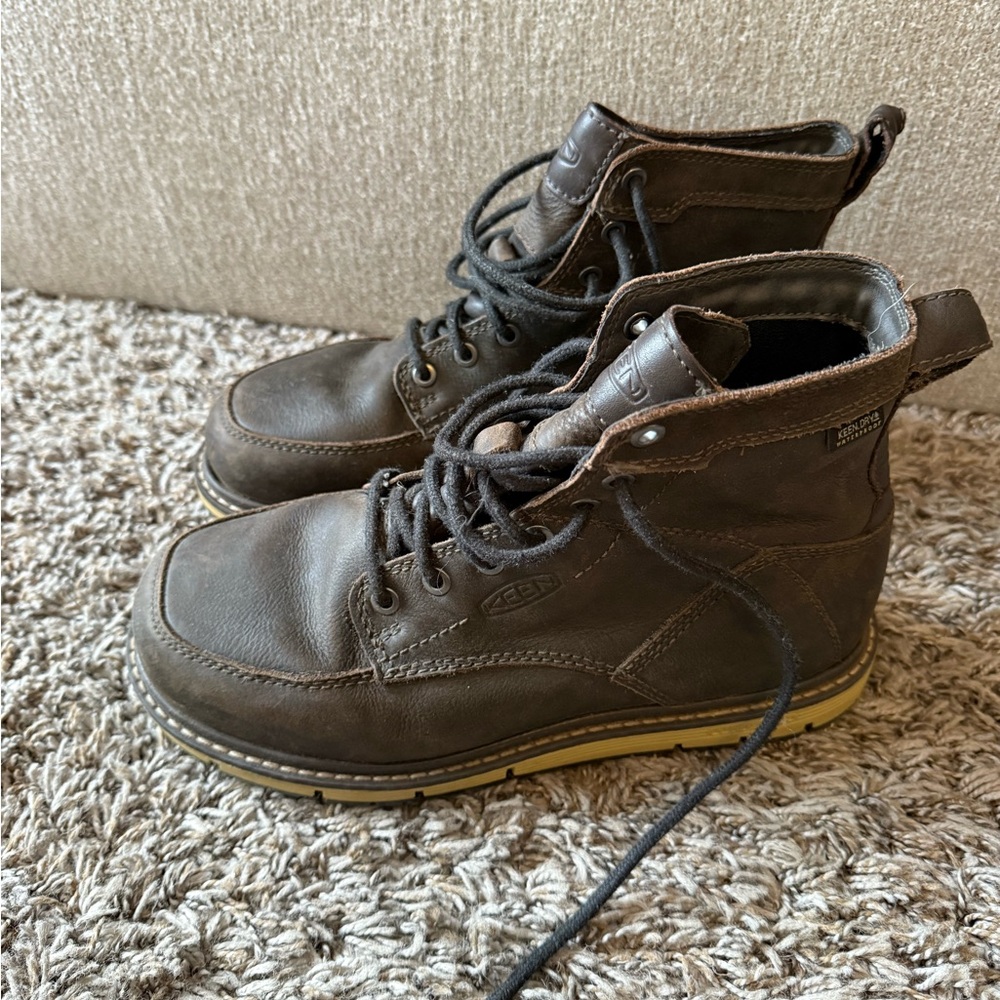Keen Men's Brown Leather Boots
